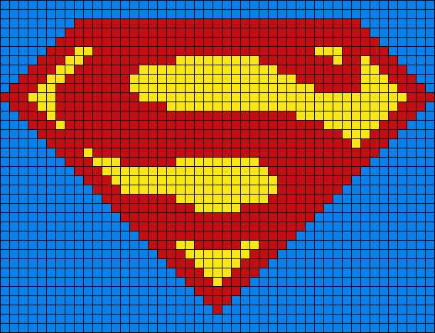 Superman knitting pattern