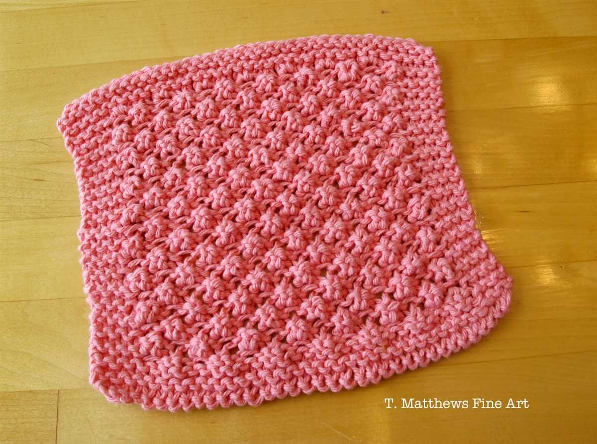 Free baby washcloth knitting patterns