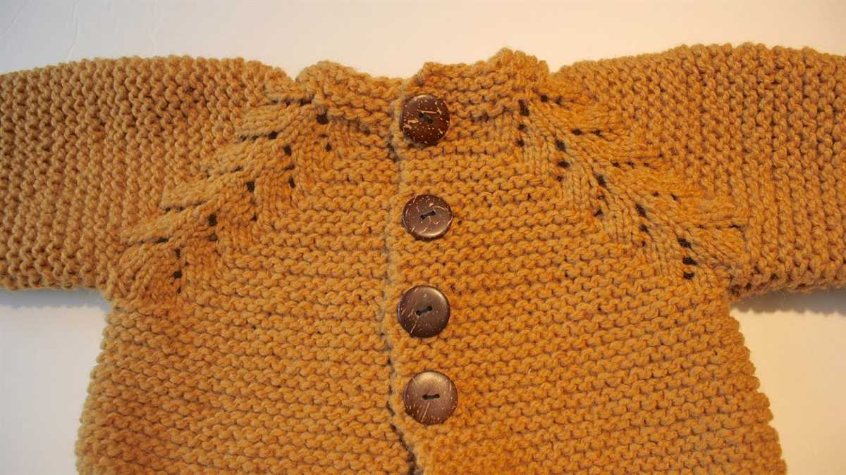 Child's top down cardigan knitting pattern