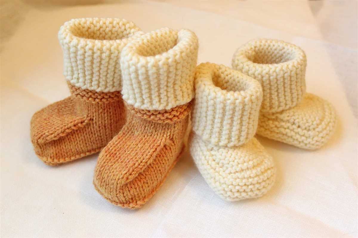 Free booties knitting pattern