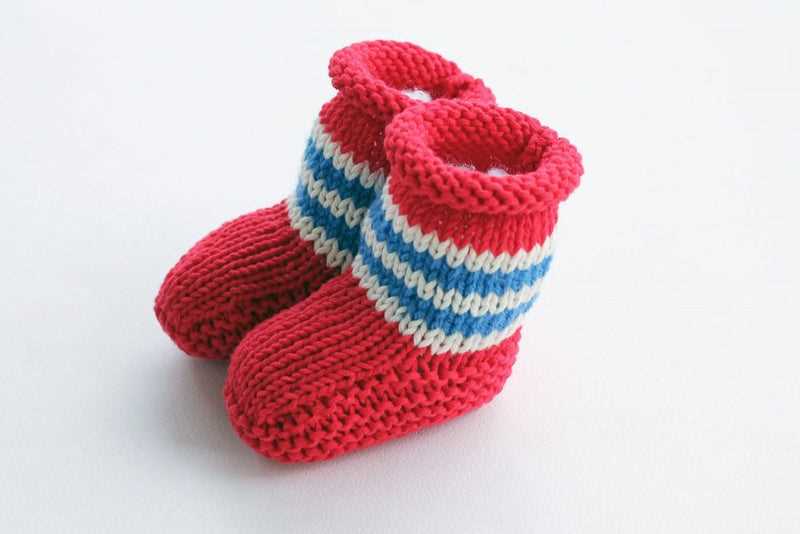 Free booties knitting pattern