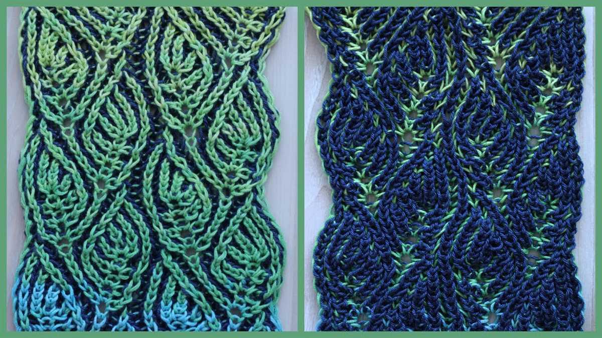 Free brioche knit scarf pattern