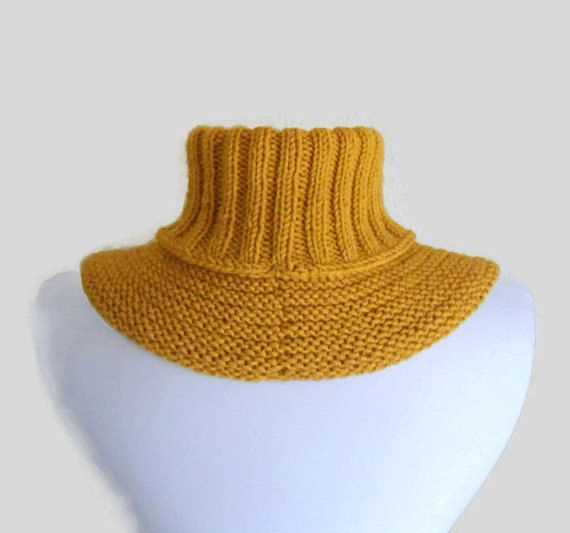 Cowl neck warmer knit free patterns