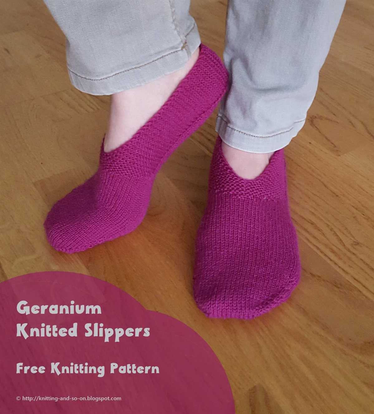 Knitted slippers free patterns easy