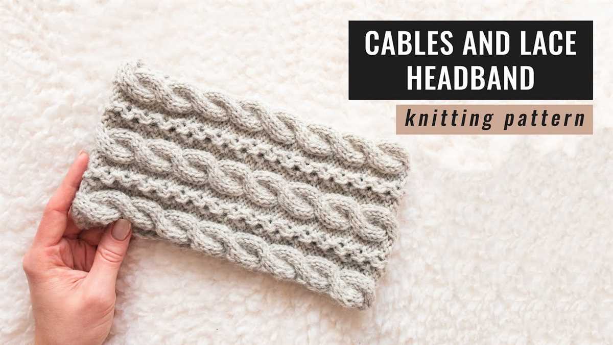 Free chunky cable knit headband pattern