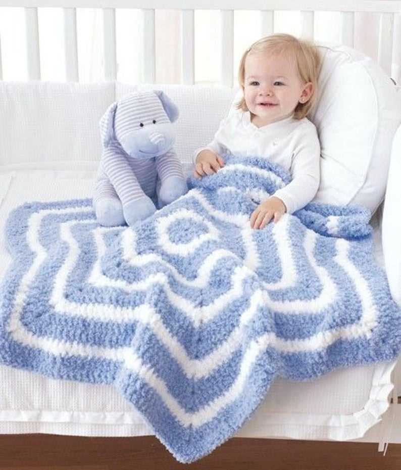 Free chunky knit baby blanket pattern
