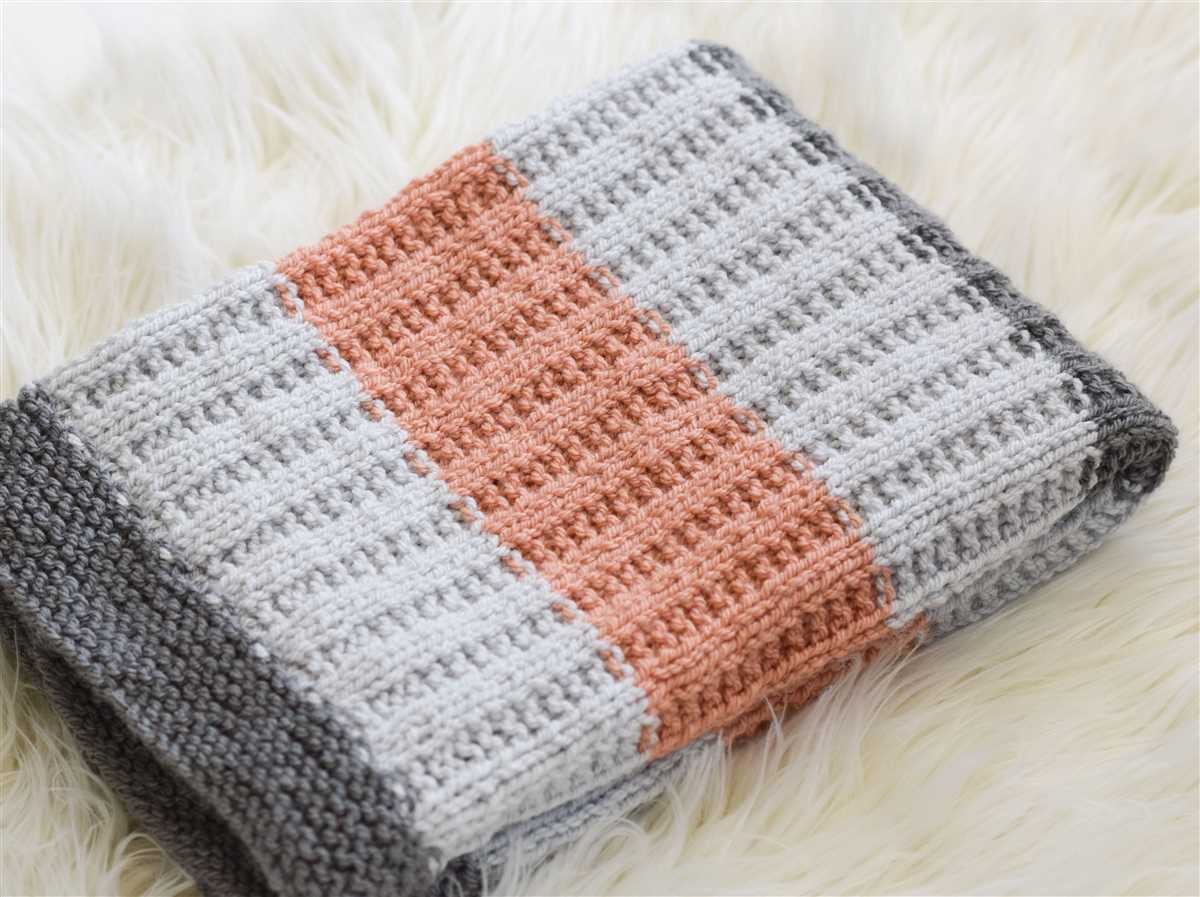 Free chunky knit baby blanket pattern