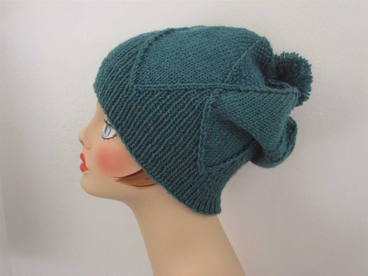 Free pom pom hat knitting pattern