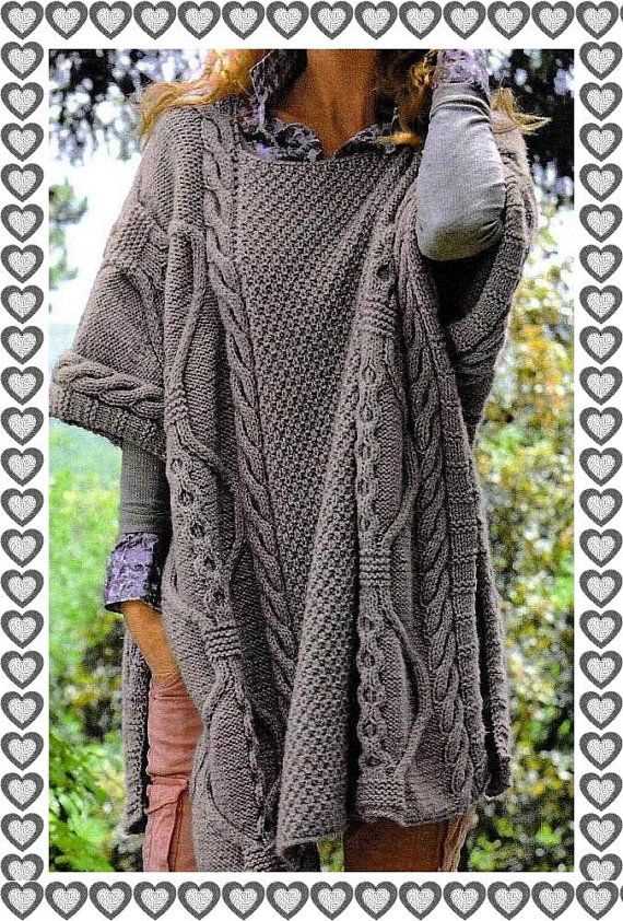 Ladies cape knitting pattern