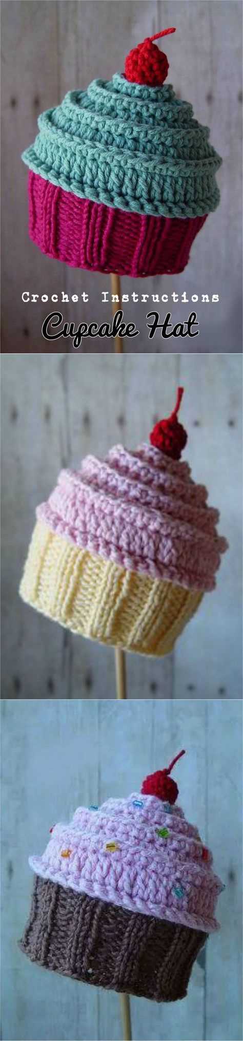 Free cupcake hat pattern knit