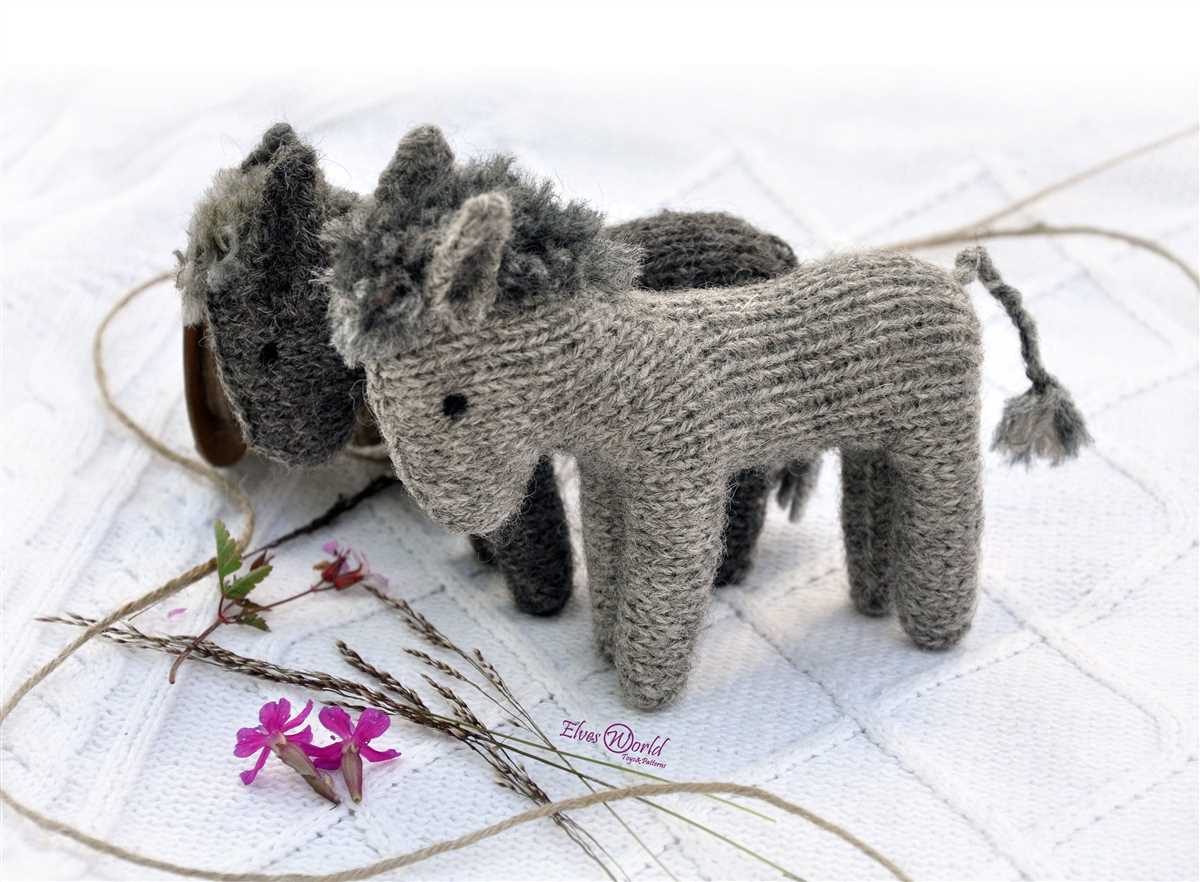 Donkey knitting pattern