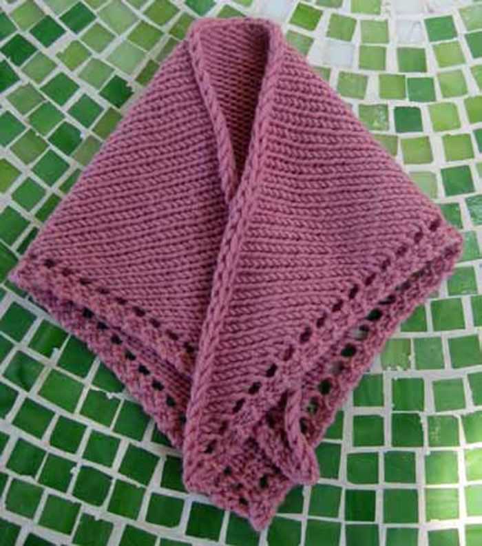 Beginner knit shawl pattern free