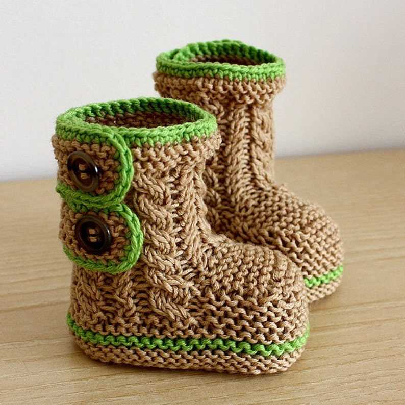 Free booties knitting pattern