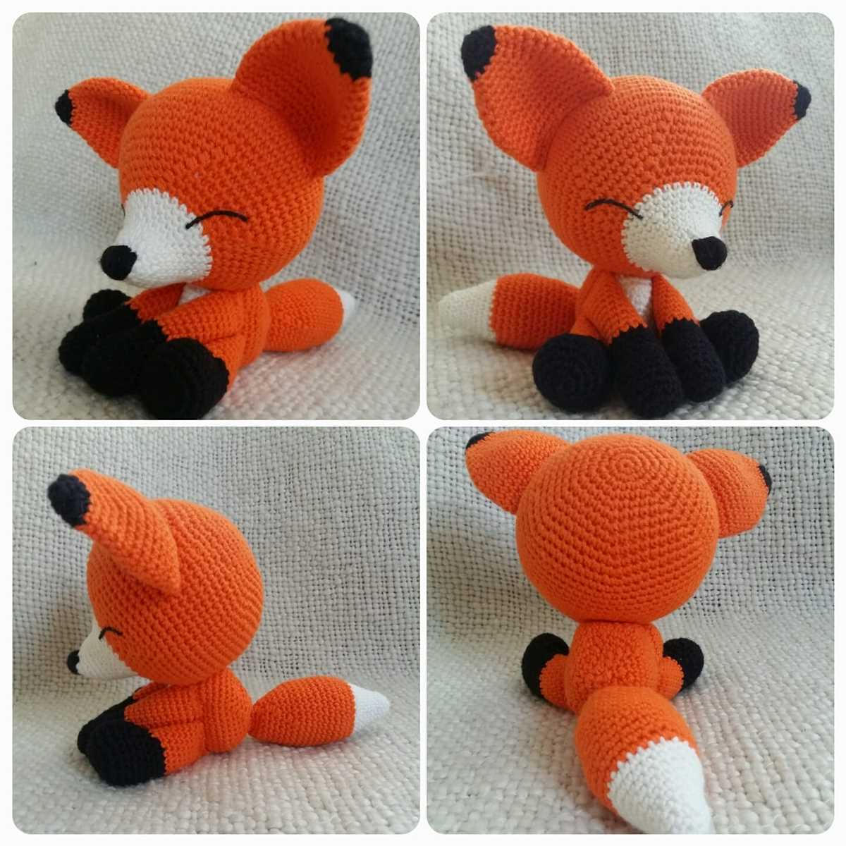 Free fox toy knitting pattern