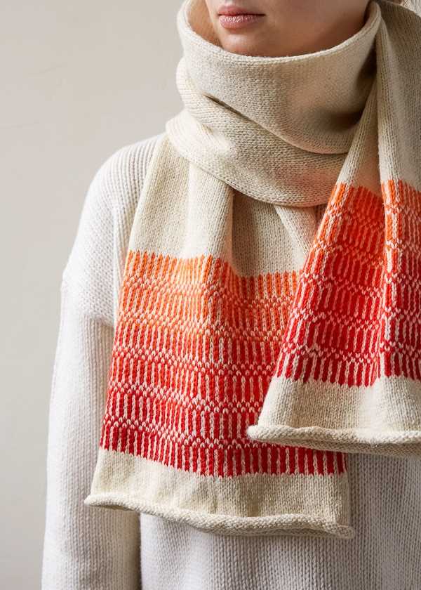 Knit tube scarf pattern