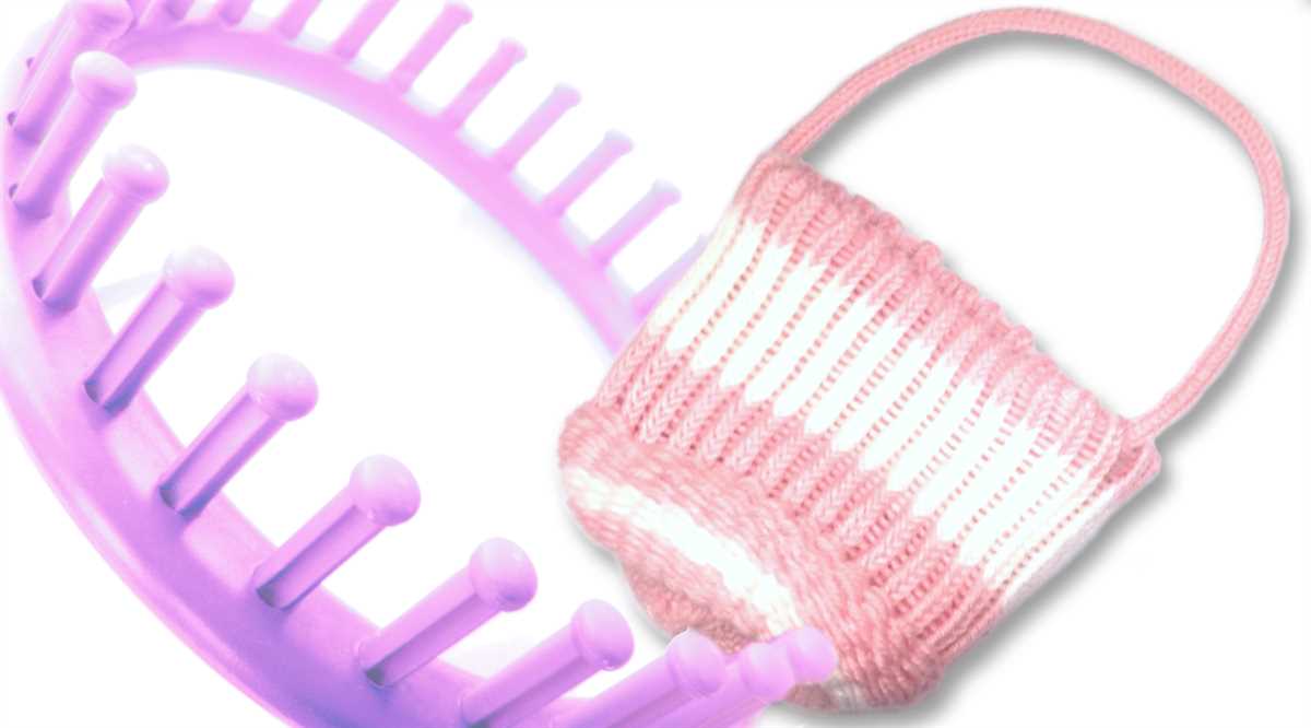 Loom knit basket pattern