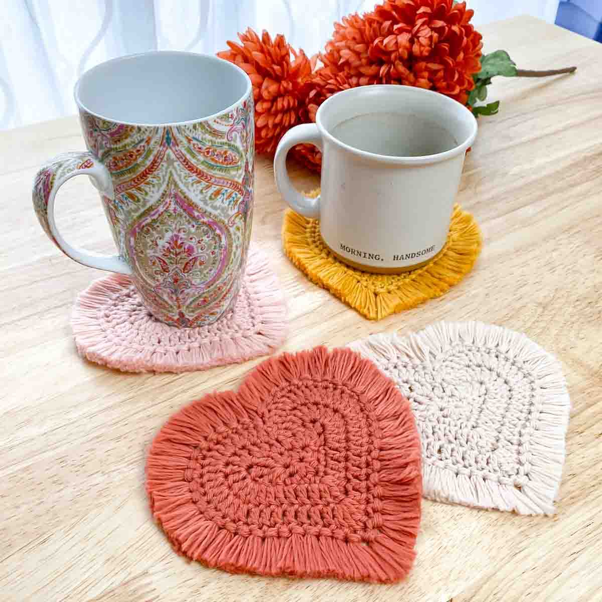 Knit coasters pattern free