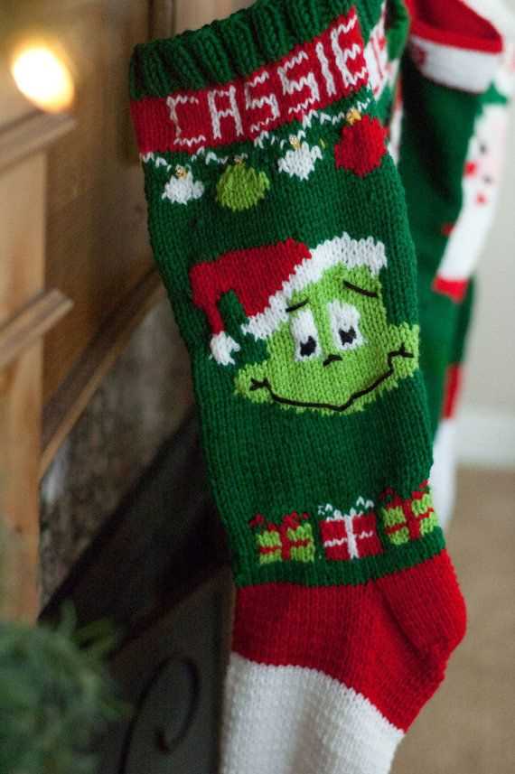 Knitted grinch pattern