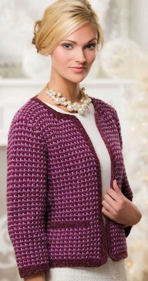 Free knitting pattern for chanel style jacket