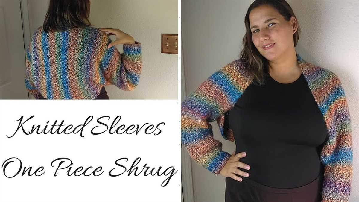 Free knit shrug pattern