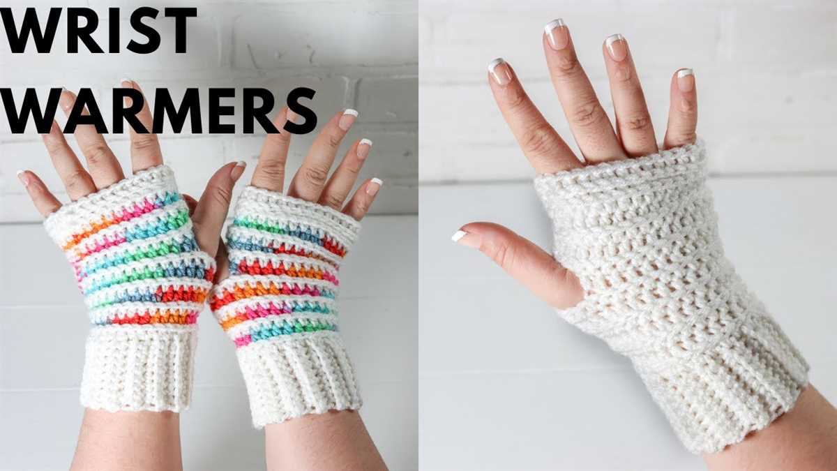 Free knit wrist warmer pattern