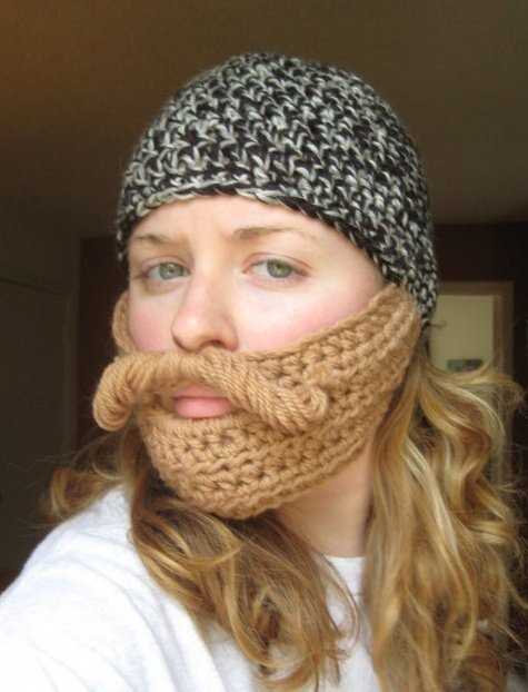 Free knitted beard pattern