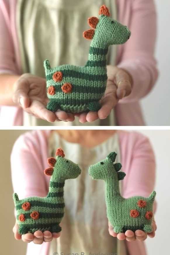 Free knitted dinosaur toy patterns