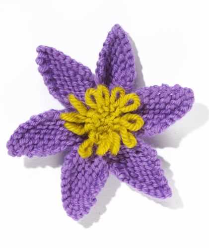 Free knitted flower patterns uk