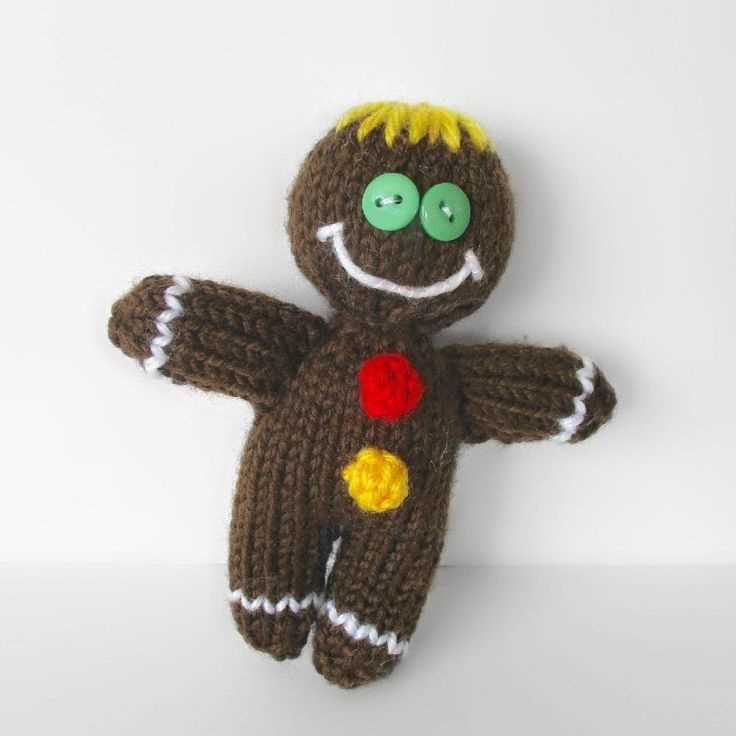 Free knitted gingerbread man pattern