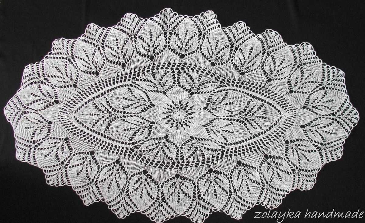 Free knitted lace tablecloth patterns