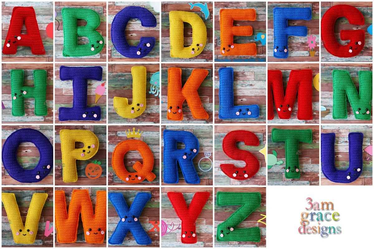 Free knitting pattern for alphabet letters