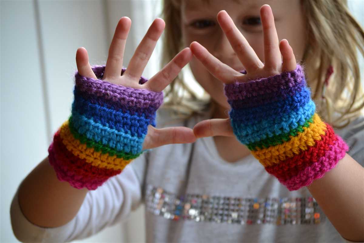 Free knitting pattern for childrens fingerless mittens