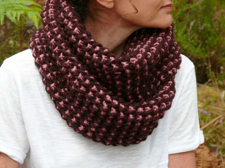 Free knitting pattern for snood