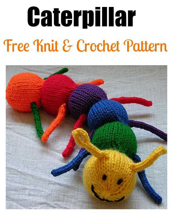 Free knitting pattern for the very hungry caterpillar