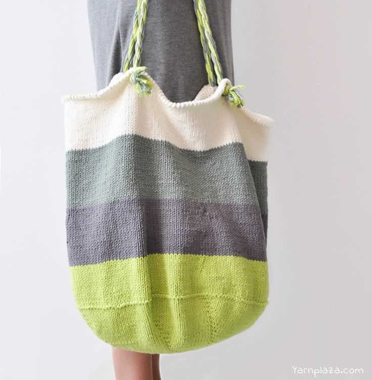 Free knitting patterns bags totes purses