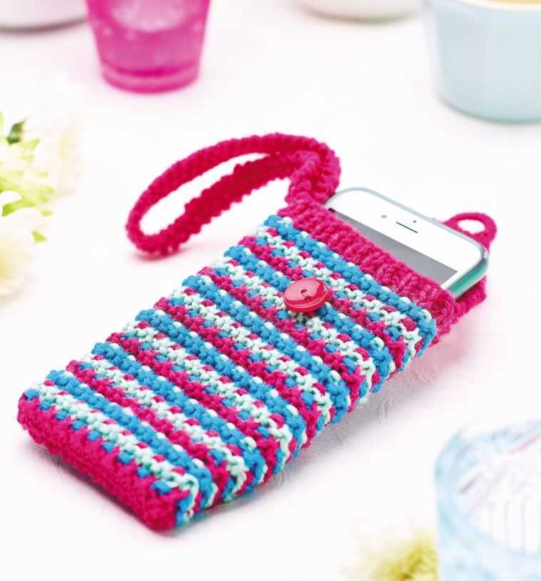 Free knitting patterns cell phone bags