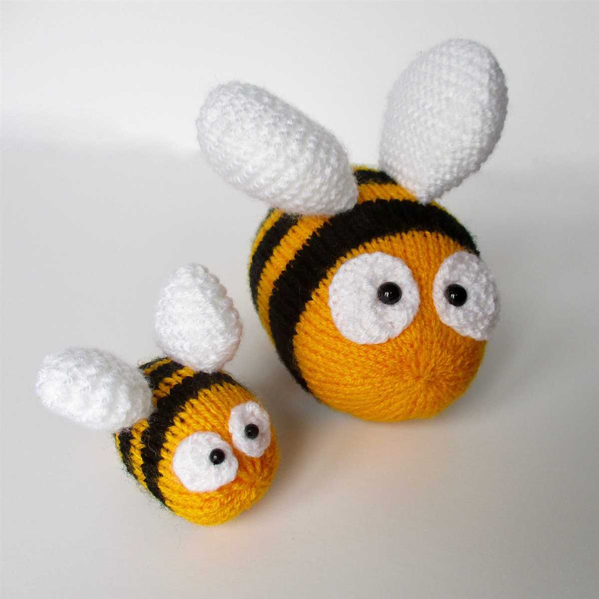 Free knitting patterns for bumblebees