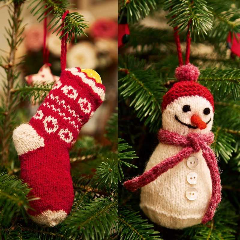 Free knitting patterns for christmas tree ornaments