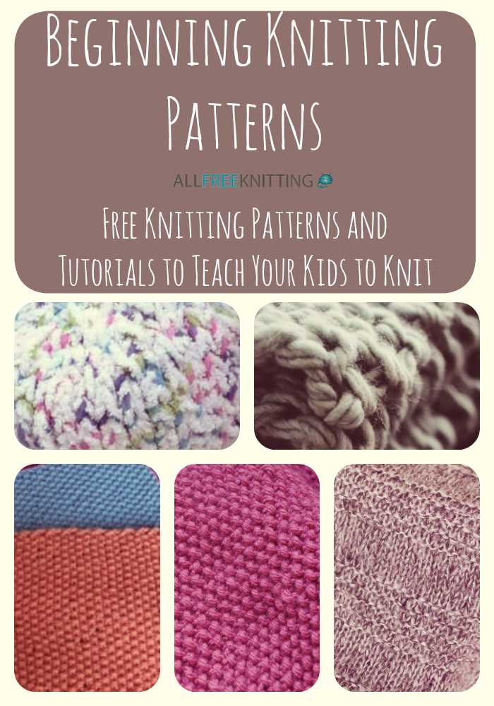 Free knitting patterns tutorials