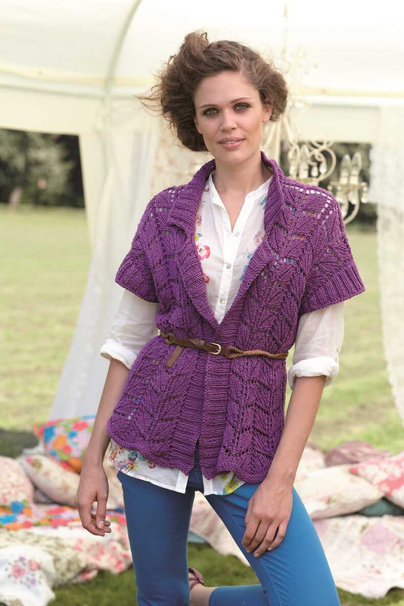 Free knitting patterns vests ladies