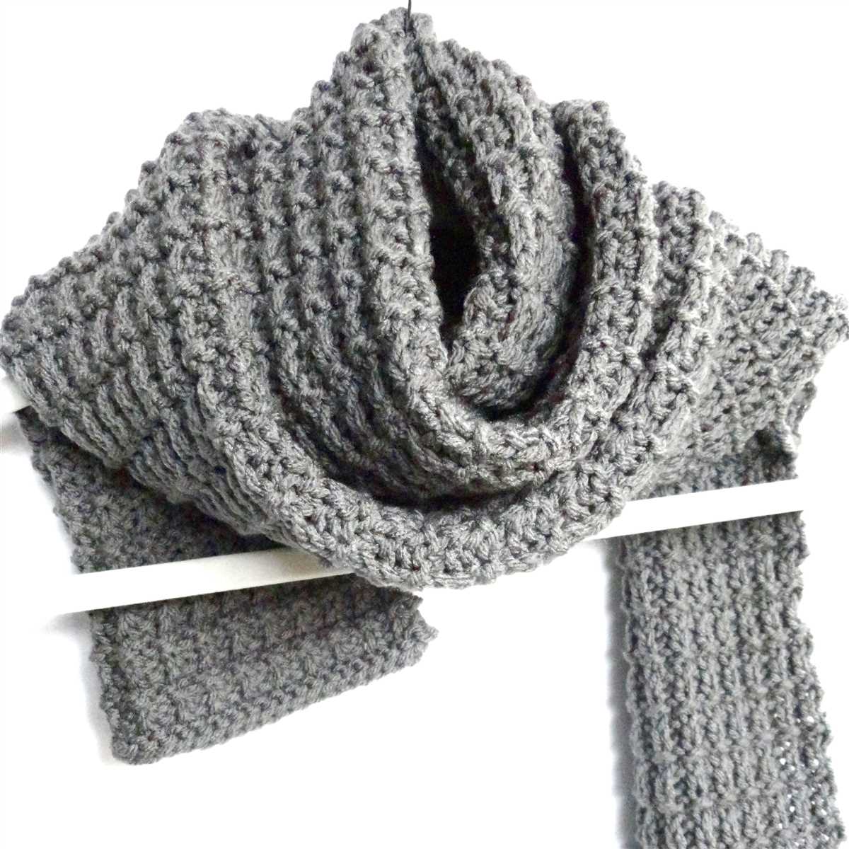 Knit mens scarf pattern