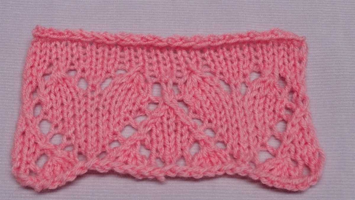 Free lace heart knitting pattern