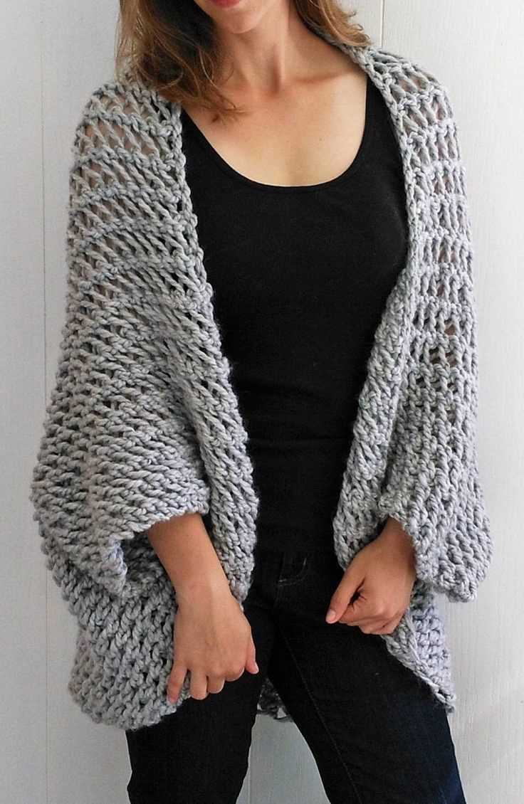 Free loopy cardigan knitting pattern