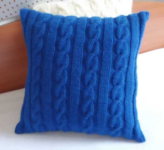 Knit throw pillow pattern