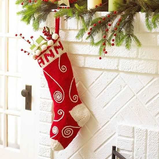 Christmas stocking knit pattern easy