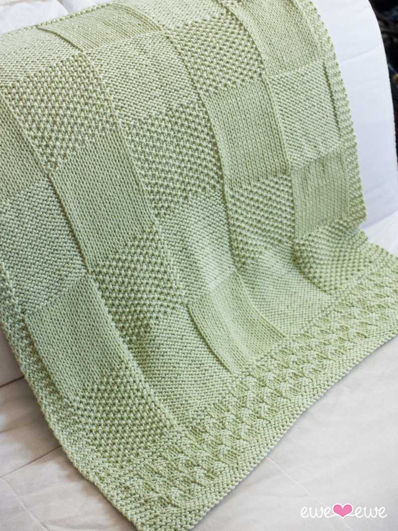 Adult blanket knitting pattern