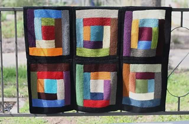 Scrap blanket knit pattern