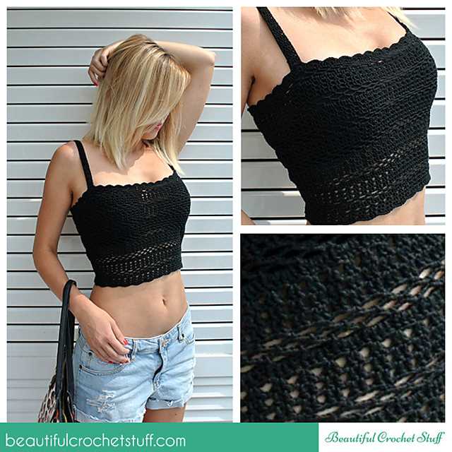 Summer crop top knitting pattern free