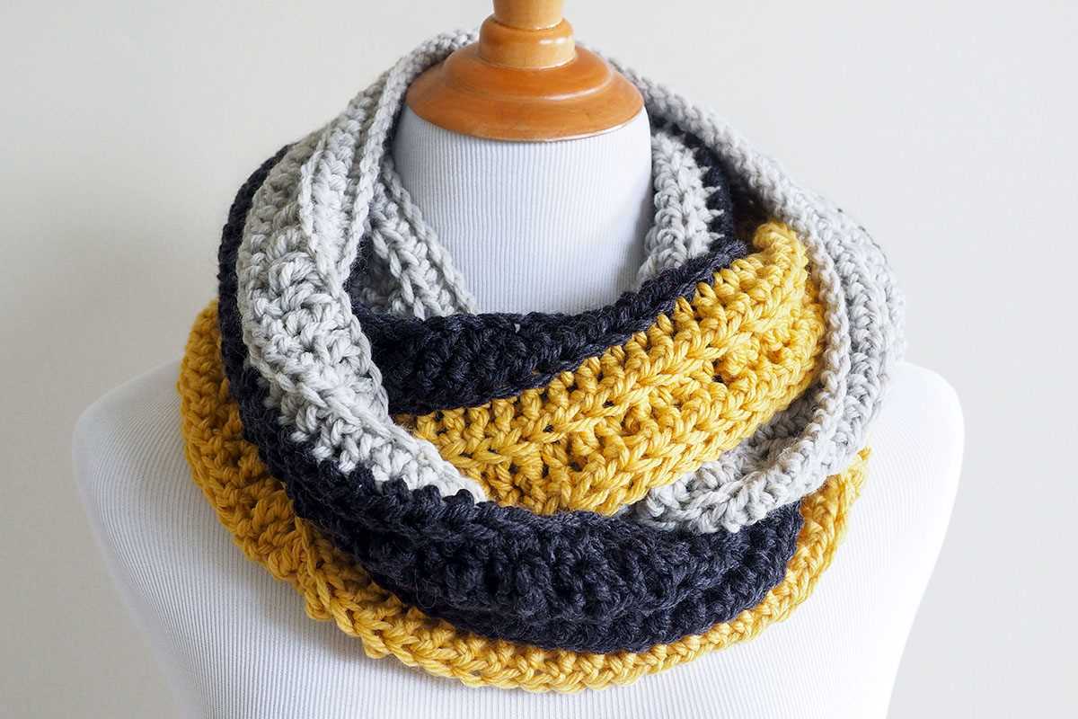 Knit tube scarf pattern