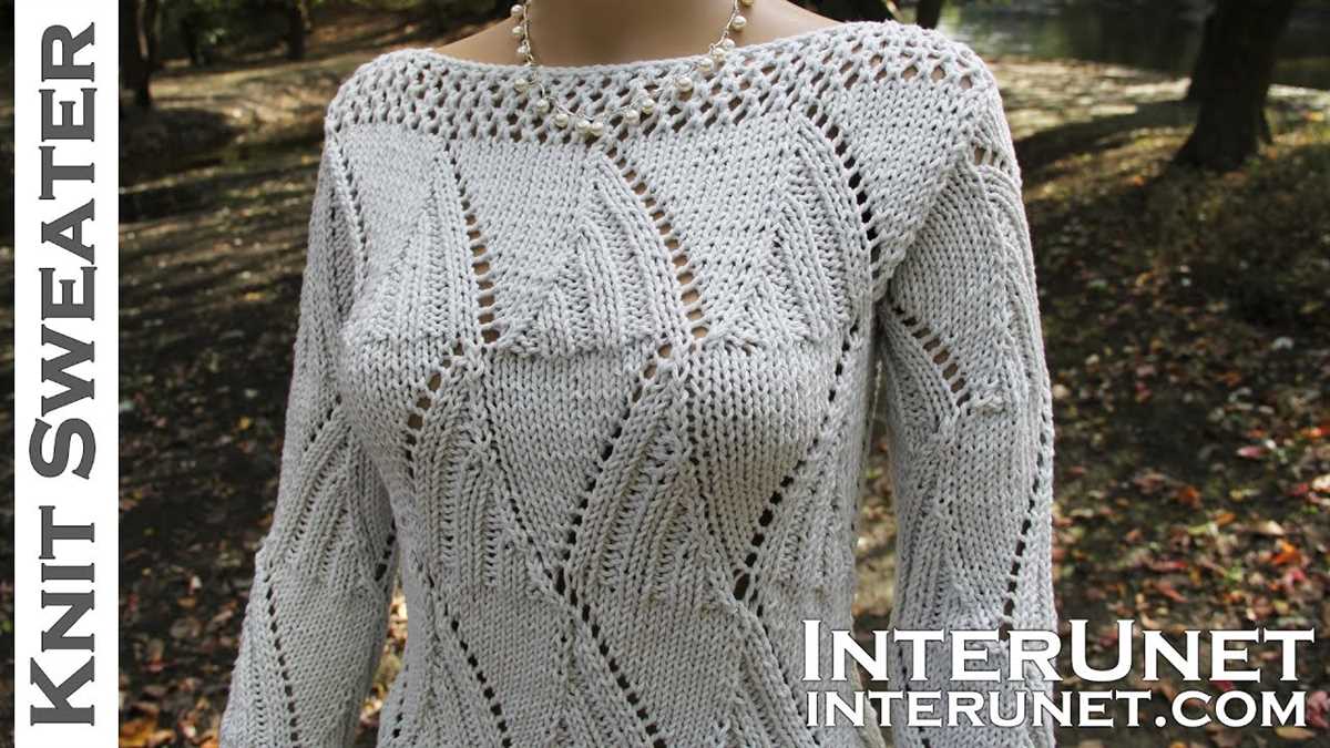 Autumn sweater knitting pattern